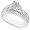1 1/5ctw Round Diamond Wedding Ring Set (HI/SI) in 14kt White Gold - Size 5.5