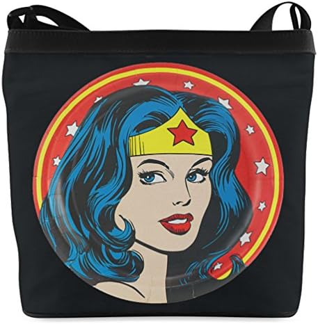 Fashion and Popular Shoulder Pack Fabric Sling Bag Crossbody Bags with Wonder Woman Pattern