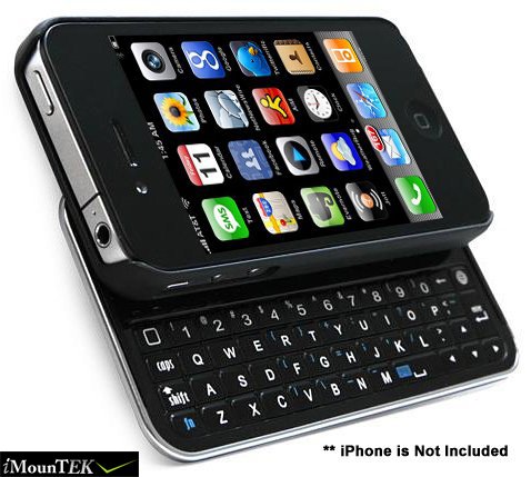 iMounTek Apple iphone 4 Sliding Bluetooth Hardshell Keyboard Case