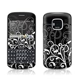 B&W Fleur Design Protective Skin Decal Sticker for Nokia E5 Cell Phone