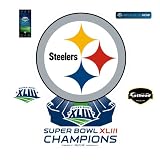 Fathead Superbowl 43 Champion Pittsburgh Steelers Logo Wall Decal