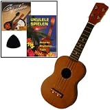 Produkt-Bild: Ukulelen-Set f&uuml;r Einsteiger / Sopran-Ukulele / Saiten / Lehrbuch / Plektrum