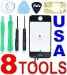 Apple Iphone 3gs Cracked Lcd Glass Digitizer Touch Surface Screen Cover Replacement Part + Tools + Guide ( Not for Iphone 3g )