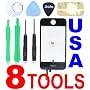 Apple Iphone 3gs Cracked Lcd Glass Digitizer Touch Surface Screen Cover Replacement Part + Tools + Guide ( Not for Iphone 3g )