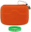 Nylon Hard Shell Cube (Orange) GPS Case for Garmin n&uuml;vi 670 4.3-Inch