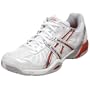 ASICS Women's GEL-Resolution 2 Tennis Shoe,White/Lightning/Poppy Red,9.5 M