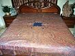 Pashmina Jamavar Indian Bedspread Bedding Couch Throw King/queen