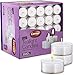 Lerner Clear Cup Tea Light Candles - 4.5 Hour Tealight - 200 Bulk Candles for Holiday, Wedding and Home Decoration