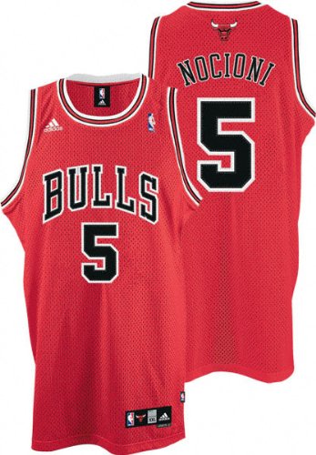Andres Nocioni Jersey: adidas Red Swingman #5 Chicago Bulls Jersey