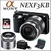 Sony DSLR NEXF3KB Camera Black + Sony DSLR Sel 50mm F1.8 Nex System Camera Lens + Accessory Kit