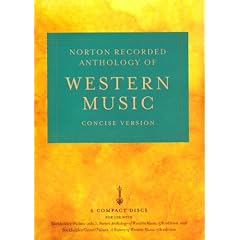 Norton Recorded Anthology of Western Music, Concise Version (6 Compact Discs)
