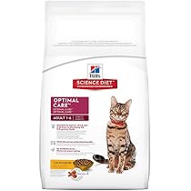 Hill's Science Diet Adult Optimal Care Chicken Recipe Dry Cat Food, 7 lb bag
