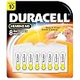 Duracell 1.4 Volt Zinc Air Hearing Aid Batteries Size 10 DA10B8 (8 Batteries)