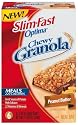 Slim-Fast Meal Options Chewy Granola Meal Bar, Peanut Butter, 1.97-Ounce Bars in 6-Count Boxes (Pack of 6)