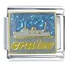 Low price Golden Italian Charm Bracelet Cruise Ship X2