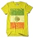 (Cybertela) Big Faded Mexico Flag Men's T-shirt Country Pride Tee (Yellow, Small)