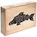 Alaska Smokehouse Smoked Salmon Fillet in Wood Gift Box, Assorted Designs, 4-Ounce Each (Pack of 4)