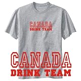T-Shirt Heather Gray  Drink Team Canada  Country