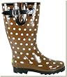 Western Chief - Women's Brown Dots Rain Boots