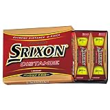 DUNLOP(ダンロップ) SRIXON スリクソン ディスタンス ボール パッションイエロー 12P
