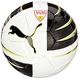 PUMA Herren VfB Stuttgart Fußball Replica PowerCat 5.10 Trainer HS, white-black-wild lime-(Vfb Stuttgart), 5