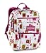 JanSport Big Student Backpack (White/Pink 2 Square)