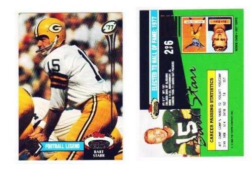 1992 Topps Stadium Club Football Legends Bart Starr Green Bay Packers Card