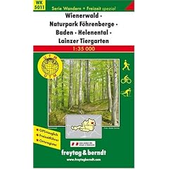 Freytag Berndt Wanderkarten : Wienerwald, Naturpark F�hrenberge, Baden, Helenental, Lainzer Tiergarten, Ma�stab 1:35.000