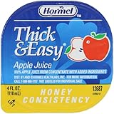 Hormel Drink Thick & Easy Apple Juice (Honey Consistency), 4-Ounce Portion Control Cups (Pack of 24)