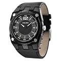 Police Men's Marshall Watch 12696Jsb/02 with Black Leather Strap and Black/Gun Dial