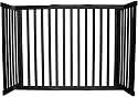 30" Wood Free Standing Gate (Small - Antique Black)