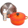 Le Creuset �yAmazon.co.jp����z�R�R�b�g�����h20cm�I�����W �X�`�[�}�[ �N���[�i�[�Z�b�g