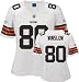 Kellen Winslow Jr. White Reebok Replica Cleveland Browns Women's Jersey - X-Large