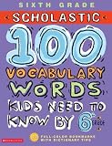 Books : 100 Vocabulary Words Kids Need to Know by 6th Grade (100 Words Math Workbook)