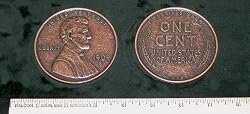 REPLICA 1909 S VDB Lincoln Wheat Penny or Cent. Big Huge Large 3" Metal Coin