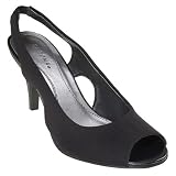 Women's Merona® Winter Stretch Slingback Pumps - Black