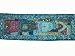 Patchwork Table Runner Blue Beaded Wall Decor Hanging Tapestry Throw