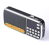 Mfine 088 Mini Speakers Portable Music Player Micro SD/TF USB Disk Speaker FM Radio - Black