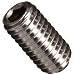 18-8 Stainless Steel Set Screw, Metric, None Head, Internal Hex Drive, Cupped Point, Plain Finish, Meets DIN 916-A2-70 Specifications, Right Hand Threads