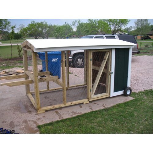 Mobile Standard Chicken Coop Kit Size - Medium Kit - 8L x 4W x 4H feet