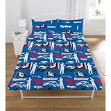 TOP GEAR STIG DOONA REVERSIBLE DOUBLE BED DUVET QUILT COVER BEDDING SET - NEW