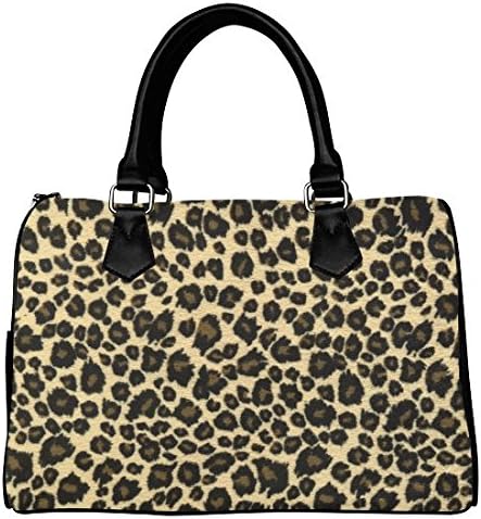 iHomeStore Custom Animal Print Leather Canvas Handbag /Tote Bag /Shoulder Bag for Women(Twin Sides)