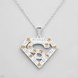 Necklace With 1.10ctw Genuine Citrines Beautifully Designed in 925 Sterling silver. Total item weight 10.0g Length 19in