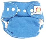 Little Beetle Little-to-Big (One Size) Organic Wool Diaper Cover with Snap Closure (Elemental Blue)