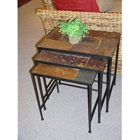 Slate-Top Nesting Tables
