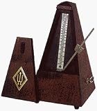 Wittner High Gloss Wood Case Metronome without Bell, Walnut