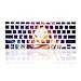 TopCase Colourful Galaxy Ultra Thin Soft Silicone Keyboard Cover Skin for MacBook Air 13