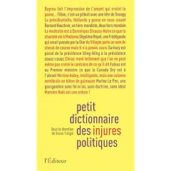 Petit dictionnaire des injures politiques