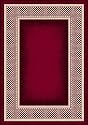 2'1" x 7'8" Milliken Innovations Old Gingham P7321 - 8000 - Ruby Rectangular Runner
