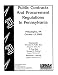 Books : Public Contracts And Procurement Regulations in Pennsylvania